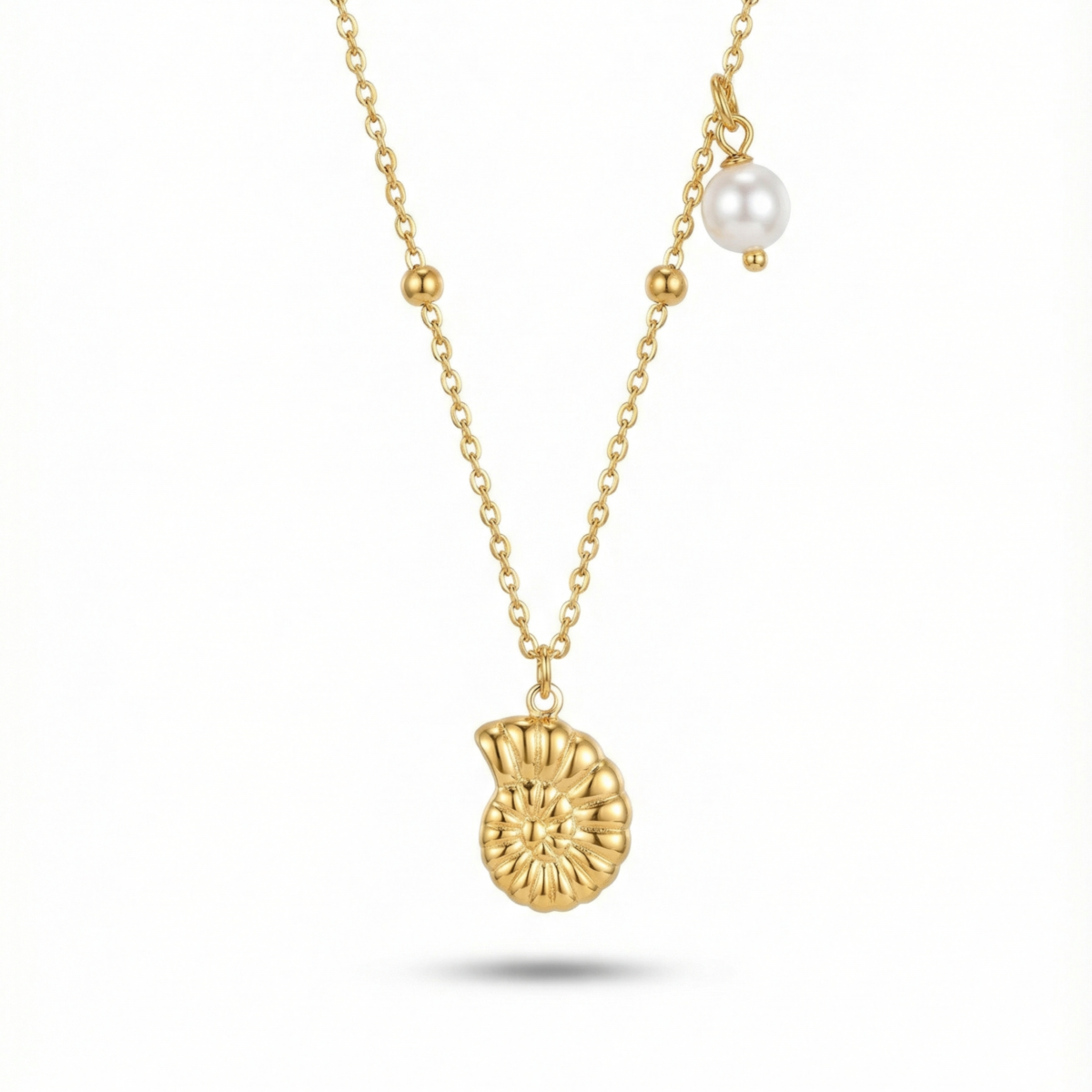 1 Shell & pearl chain