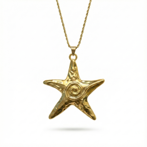 Chunky swirl star chain