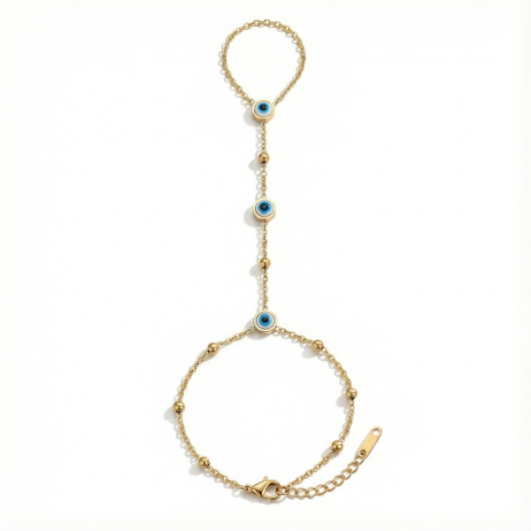 Evil eye hand chain