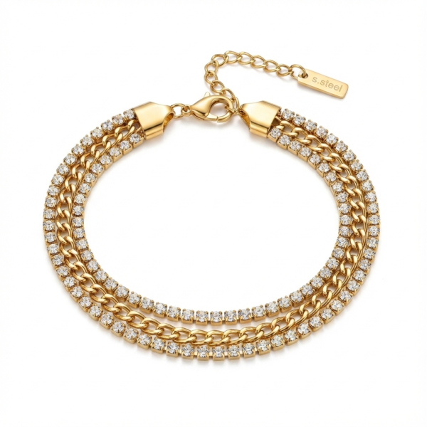 Trinity link bracelet