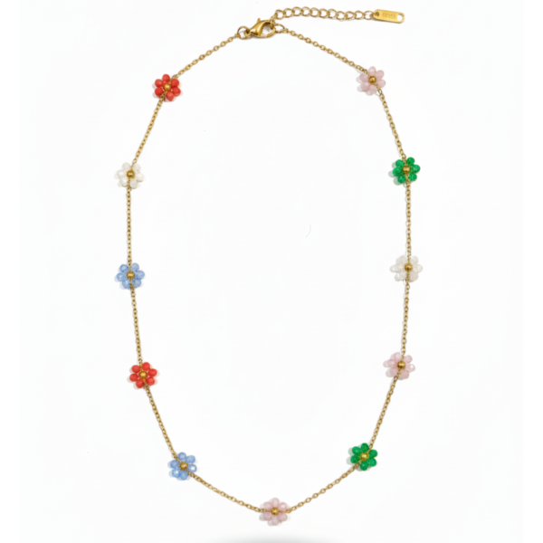 daisy bead necklace
