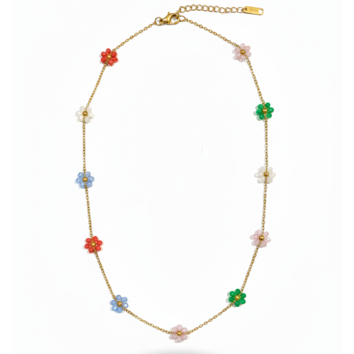14 daisy bead necklace