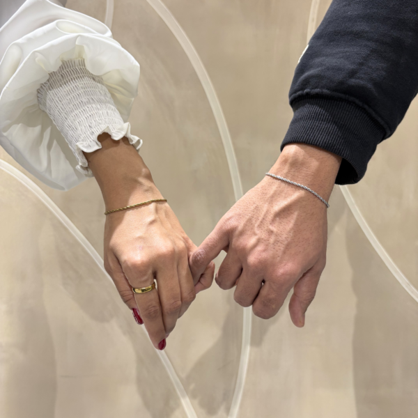 Home sleek chain bracelet pair