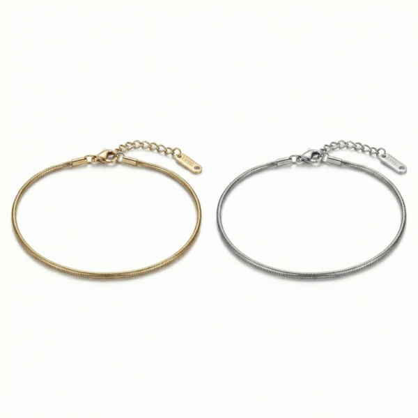 Sleek chain bracelet pair sleek chain bracelet pair