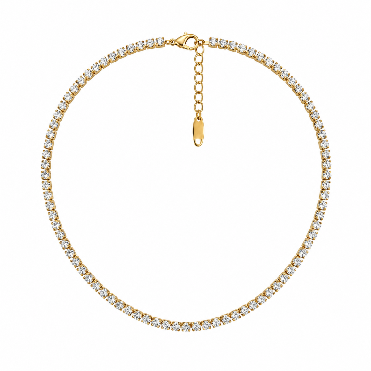 tennis choker necklace Tennis Choker Necklace