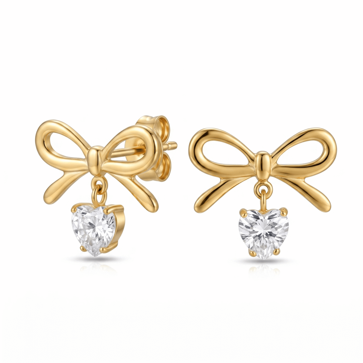 gemini generated image 33d9c333d9c333d9 Bow solitaire earrings