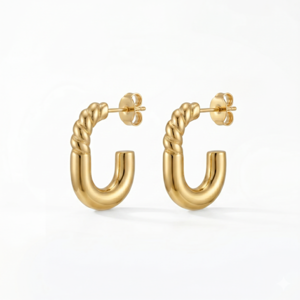 gold hoop earrings
