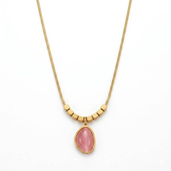 pink opal chain
