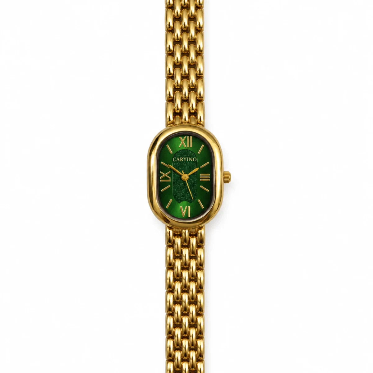 1 Emerald light gold watch