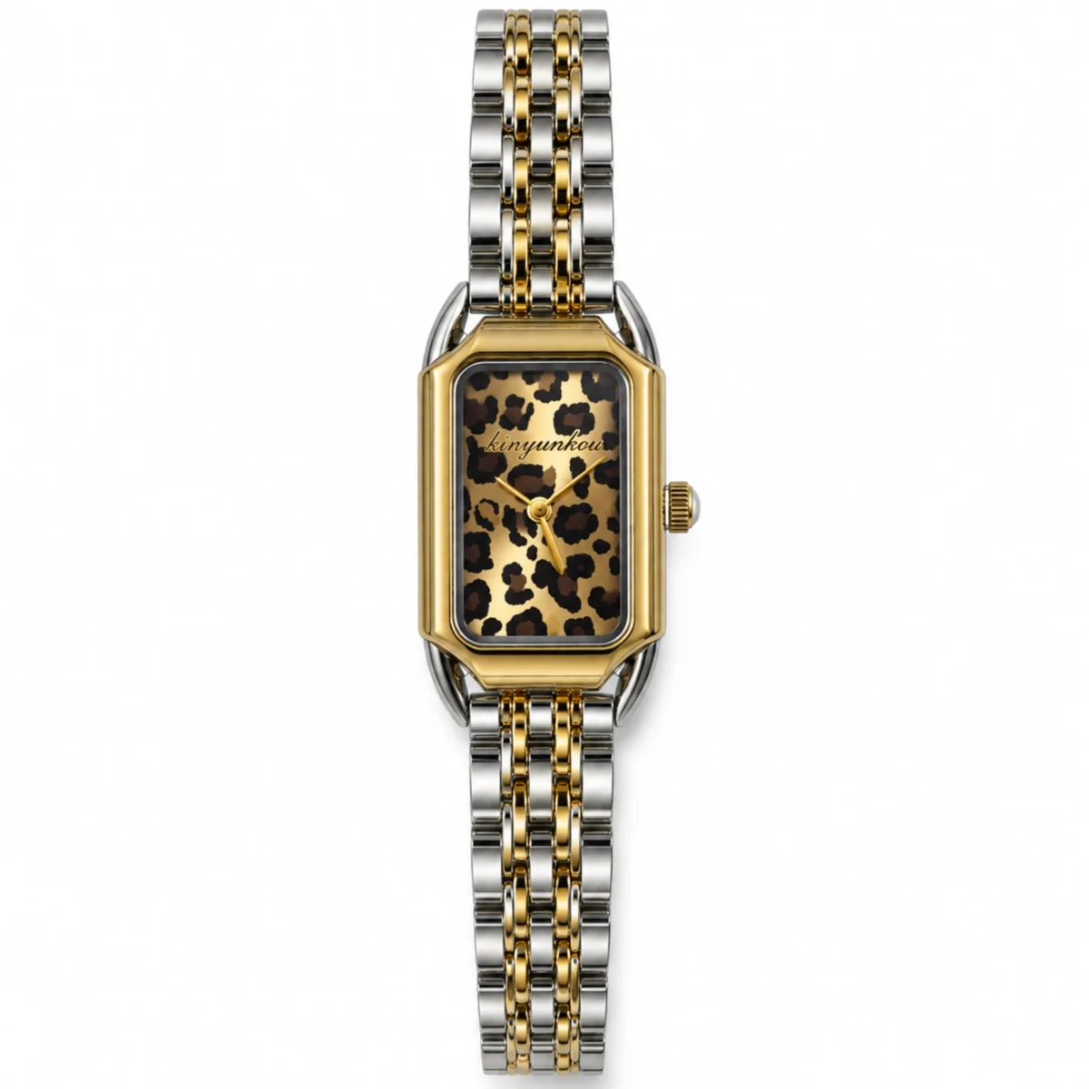 2 Leopard watch in mix metal